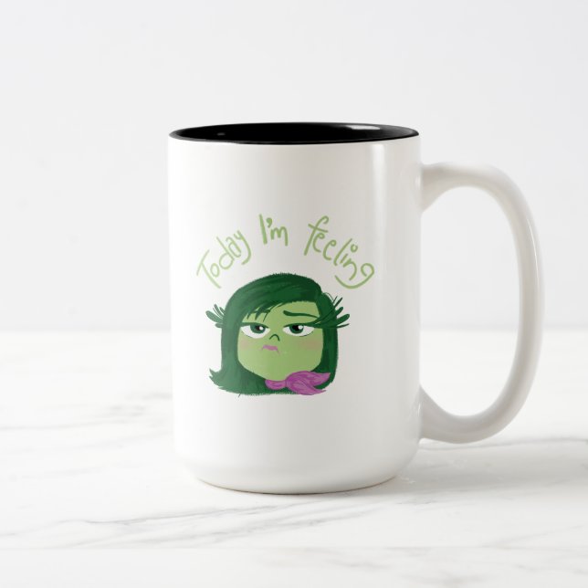 Inside Out 2 Today I’m Feeling Disgust Graphic Two-Tone Coffee Mug (Right)