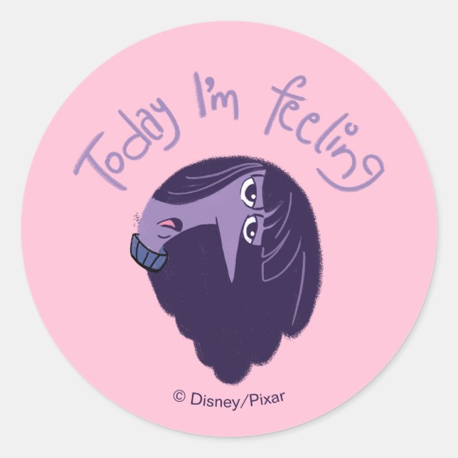Inside Out 2 Today I’m Feeling Ennui Graphic Classic Round Sticker (Front)