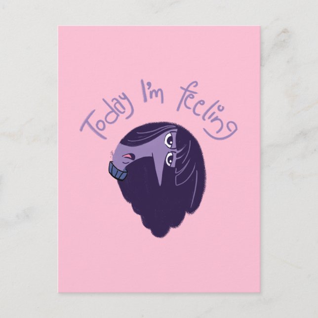 Inside Out 2 Today I’m Feeling Ennui Graphic Postcard (Front)