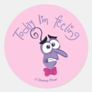 Inside Out 2 Today I’m Feeling Fear Graphic Classic Round Sticker