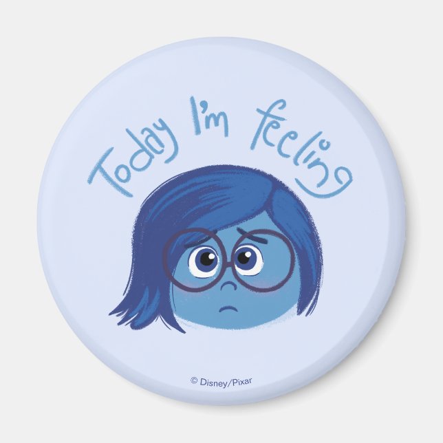 Inside Out 2 Today I’m Feeling Sadness Graphic Magnet (Front)