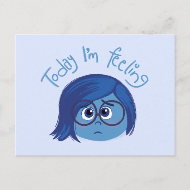 Inside Out 2 Today I’m Feeling Sadness Graphic Postcard (Front)