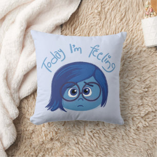 Inside Out 2 Today I’m Feeling Sadness Graphic Throw Pillow
