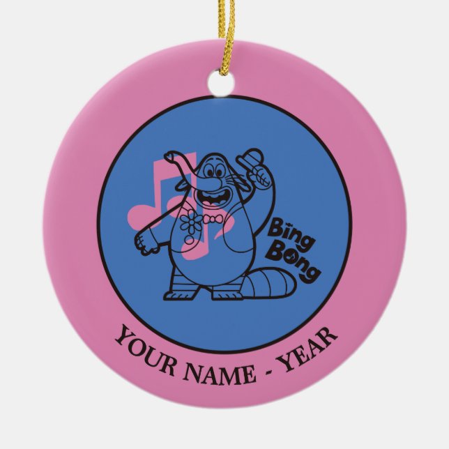 Inside Out | Bing Bong Add Your Name Ceramic Ornament (Front)