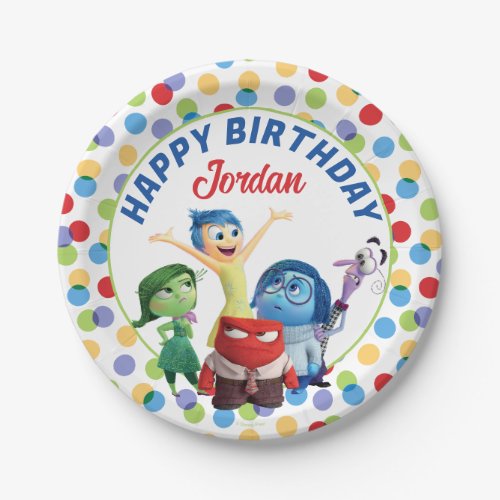 Inside Out Birthday Paper Plates