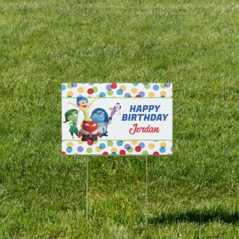 Inside Out Birthday Sign by insideout at Zazzle