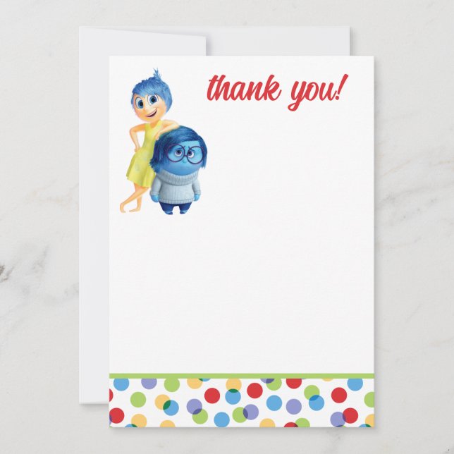 Inside Out Birthday Thank You Card (Front)