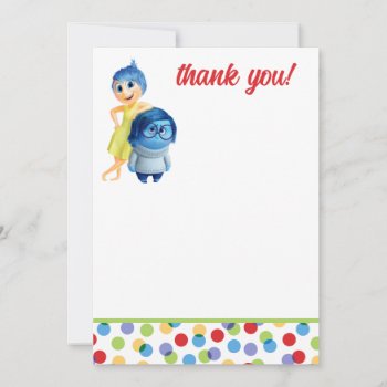 Inside Out Birthday Thank You Card by insideout at Zazzle