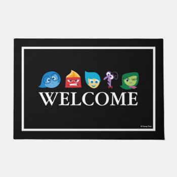 Inside Out Character Icons | Welcome Doormat by insideout at Zazzle