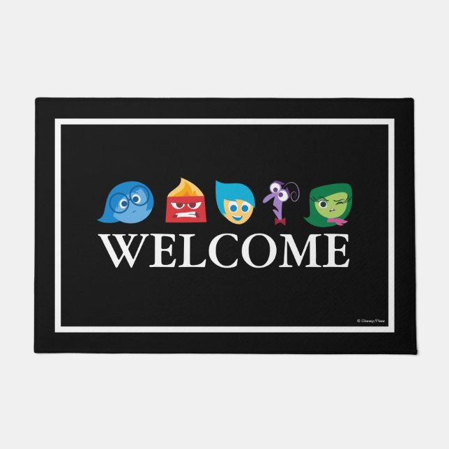 Inside Out Character Icons | Welcome Doormat (Front)