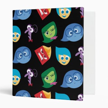Inside Out | Character Pattern 3 Ring Binder by insideout at Zazzle
