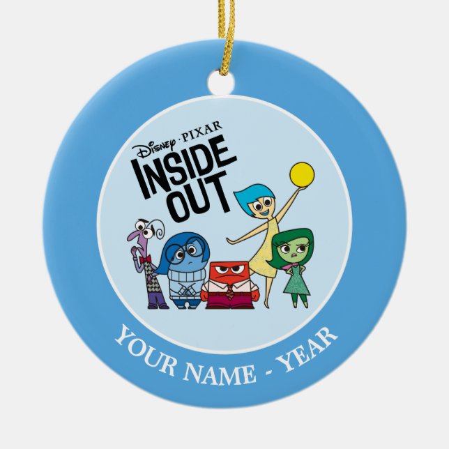 Inside Out | Characters and Inside Out Logo Ceramic Ornament (Front)
