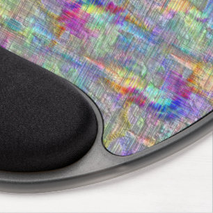 Inside out colored spots under straight thin lines gel mouse pad