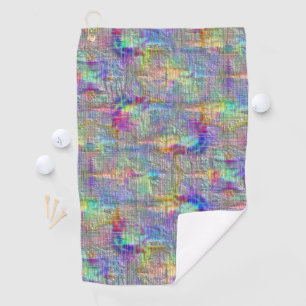 Inside out colored spots under straight thin lines golf towel
