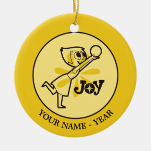 Inside Out   Joy Add Your Name Ceramic Ornament