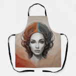inside out vivid girl apron