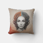 inside out vivid girl outdoor pillow
