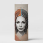 inside out vivid girl pillar candle