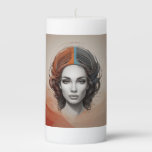 inside out vivid girl pillar candle