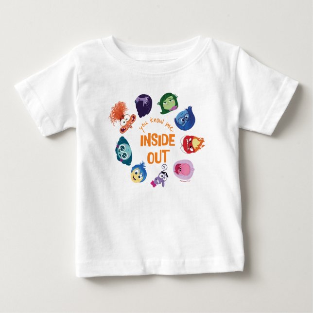 Inside Out You Know Me Inside Out Character Circle Baby T-Shirt (Front)