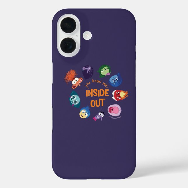 Inside Out You Know Me Inside Out Character Circle Case-Mate iPhone Case (Back)