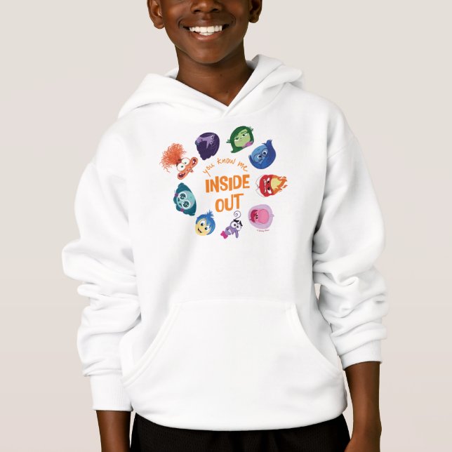 Inside Out You Know Me Inside Out Character Circle Hoodie (Front)