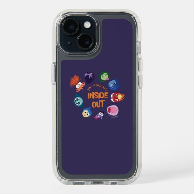 Inside Out You Know Me Inside Out Character Circle Speck iPhone Case (Front (Black))