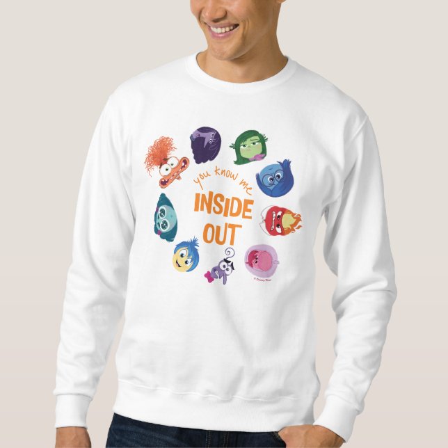 Inside Out You Know Me Inside Out Character Circle Sweatshirt (Front)