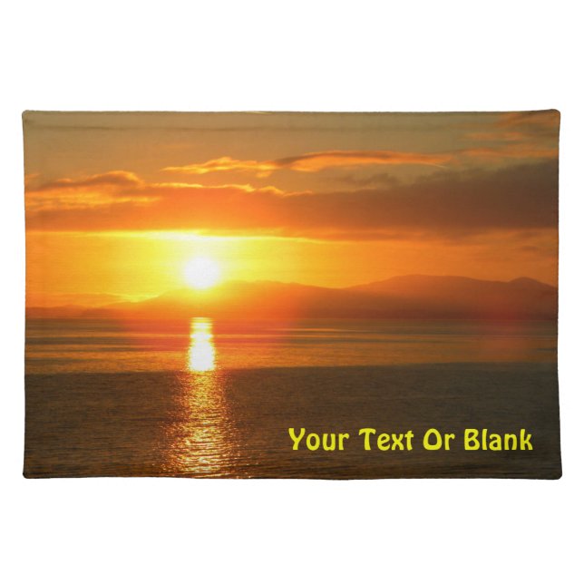 Inside Passage Sunset Placemat (Front)