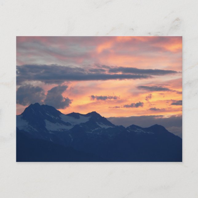 Inside Passage Sunset Postcard (Front)