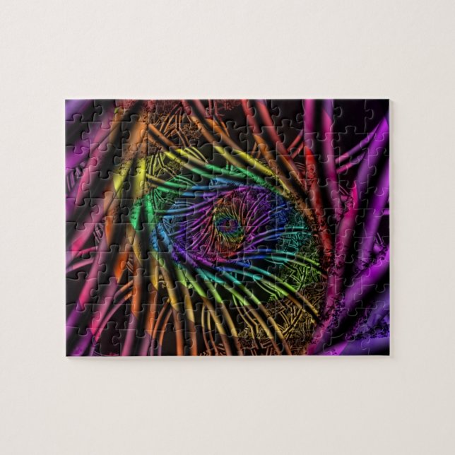 Inside | Rainbow Fractal Art Jigsaw Puzzle (Horizontal)