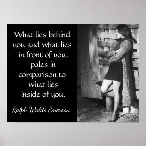 Inside __ Ralph Waldo Emerson quote _ print