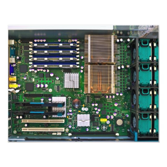 inside server computer card