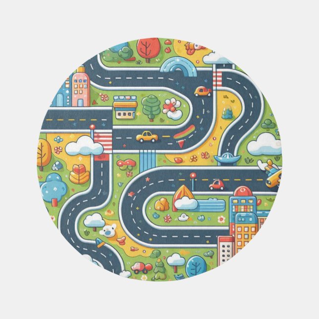 Inside the City Area Rug (Front)