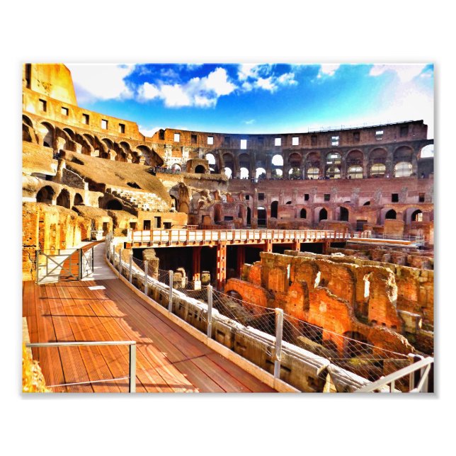 Inside the Colosseum Photo Print (Front)
