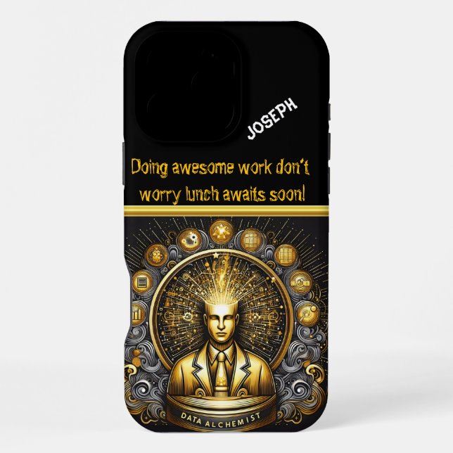Inside the Creative Mind of Data Scientists Iphone Case (Back)