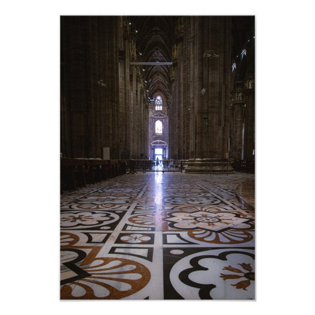 Inside the Duomo di Milano Photo Print (Front)