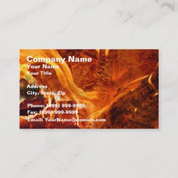 Inside The Fire Business Card by TheArtOfPamela at Zazzle