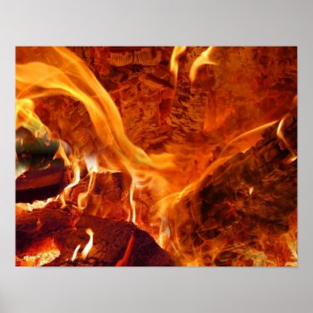 Inside The Fire Poster by TheArtOfPamela at Zazzle