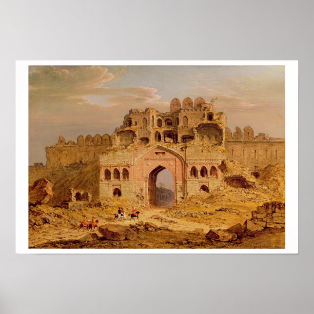 Inside the Main Entrance of the Purana Qila, Delhi Poster (Front)