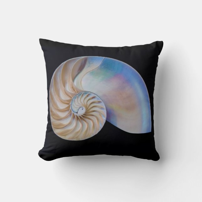 Inside The Nautilus Throw Pillow (Front)