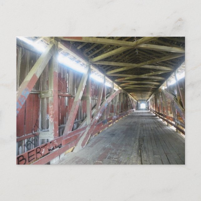 Inside the Old Bridge Postcard (Front)