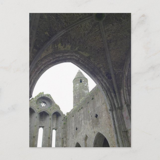 Inside The Rock Of Cashel Postcard (Front)