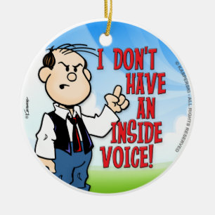 Inside Voice Ceramic Ornament