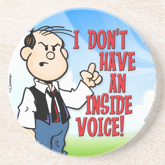 Inside Voice Drink Coaster (Front)