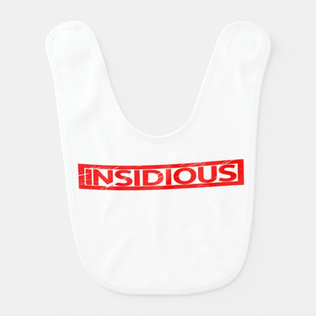 Insidious Stamp Baby Bib (Front)
