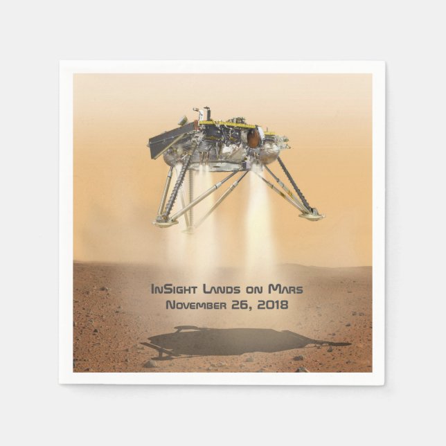 InSight Landing on Mars Napkins (Front)