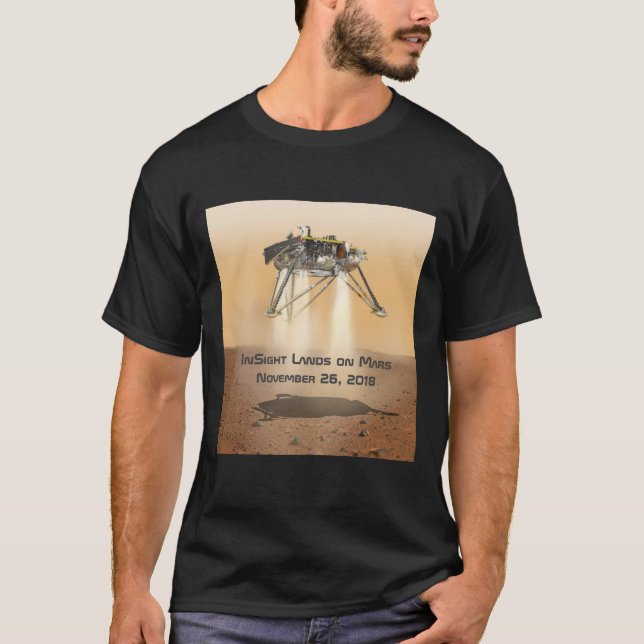 InSight Landing on Mars T-Shirt (Front)