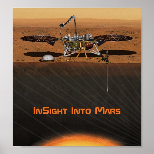 InSight Mars Lander Mission Poster