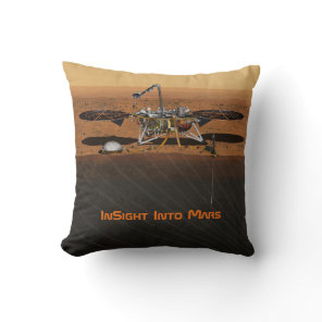 InSight Mars Lander Mission Throw Pillow
